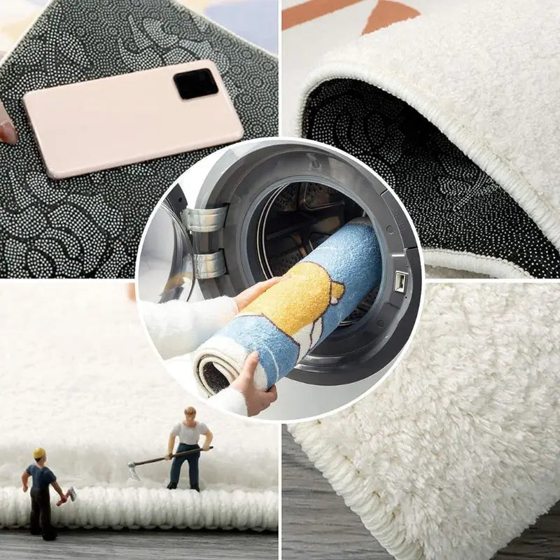 VIKAMA Racing Car Carpet - Soft And Comfortable For Skin Contact, Suitable For Living Room, Bedroom And Bedside Area.