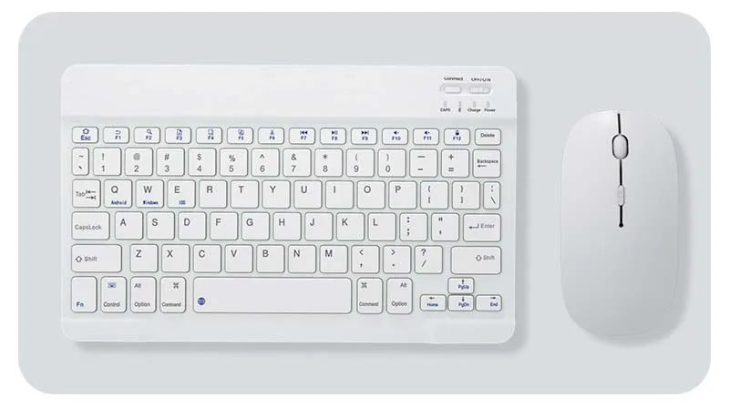 with Bluetooth Keyboard Mouse for Oukitel OT12 OT9 OT8 OT6 OT11 78Key 10inch Rechargeable Wireless Keyboard Mice Set Combo