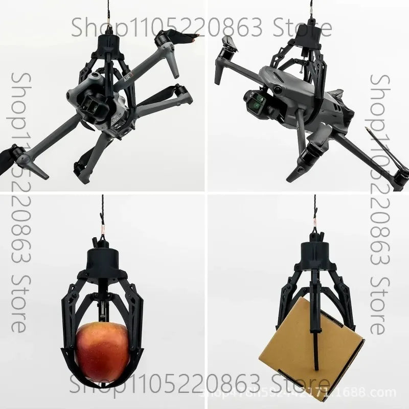 Drone Mechanical Claw Hook Grabber Air Release Payload Dropper Remote Control Intelligent Pick Up Drop Device Fishing Rescue Kit