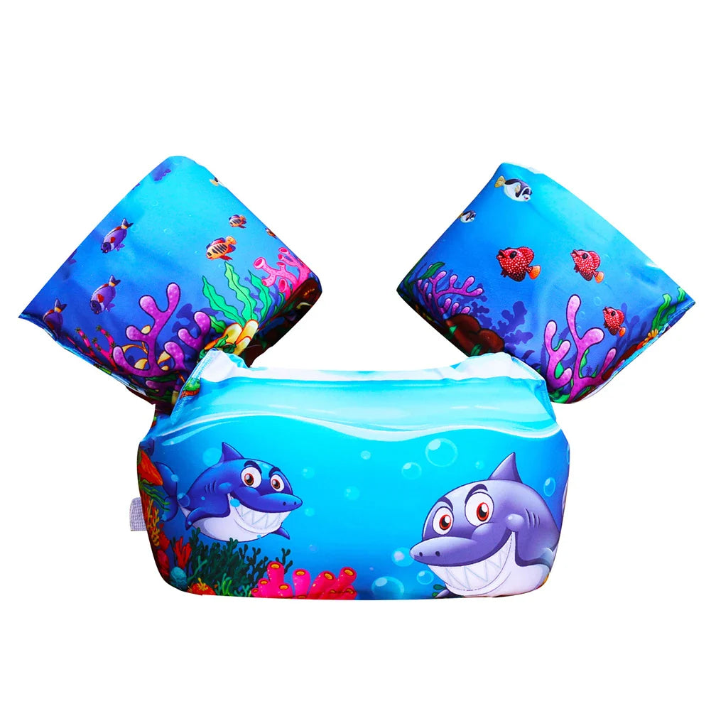 Baby Float Cartoon Arm Sleeve Life Jacket Swimsuit Foam Safety Swimming Training Floating Pool Float Swimming Ring Children Swim