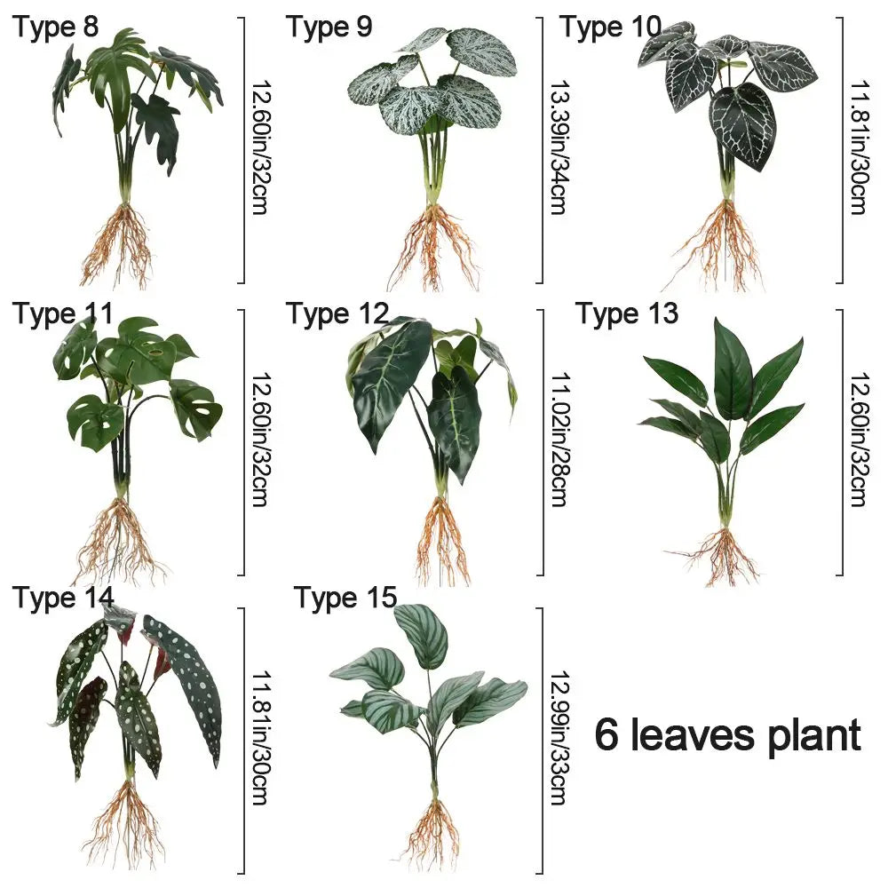 Home Decoration Desktop Ornament Party Supplies Simulation Greenery Plant Wall Artificial Hydroponic Plants With Root