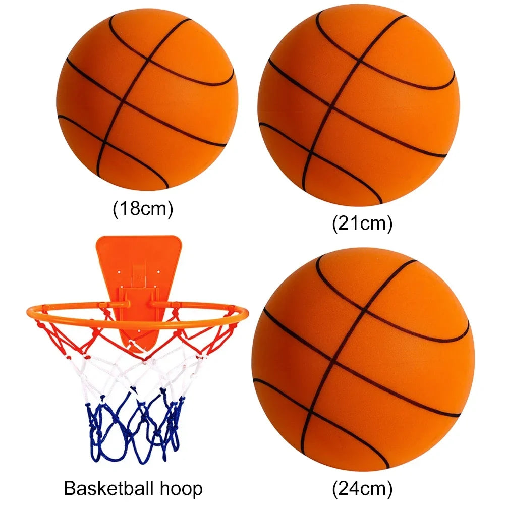 Silent Soft Ball High-Resilience Mute Dribbling Basketball Lightweight 3/5/7 for Various Indoor Activities