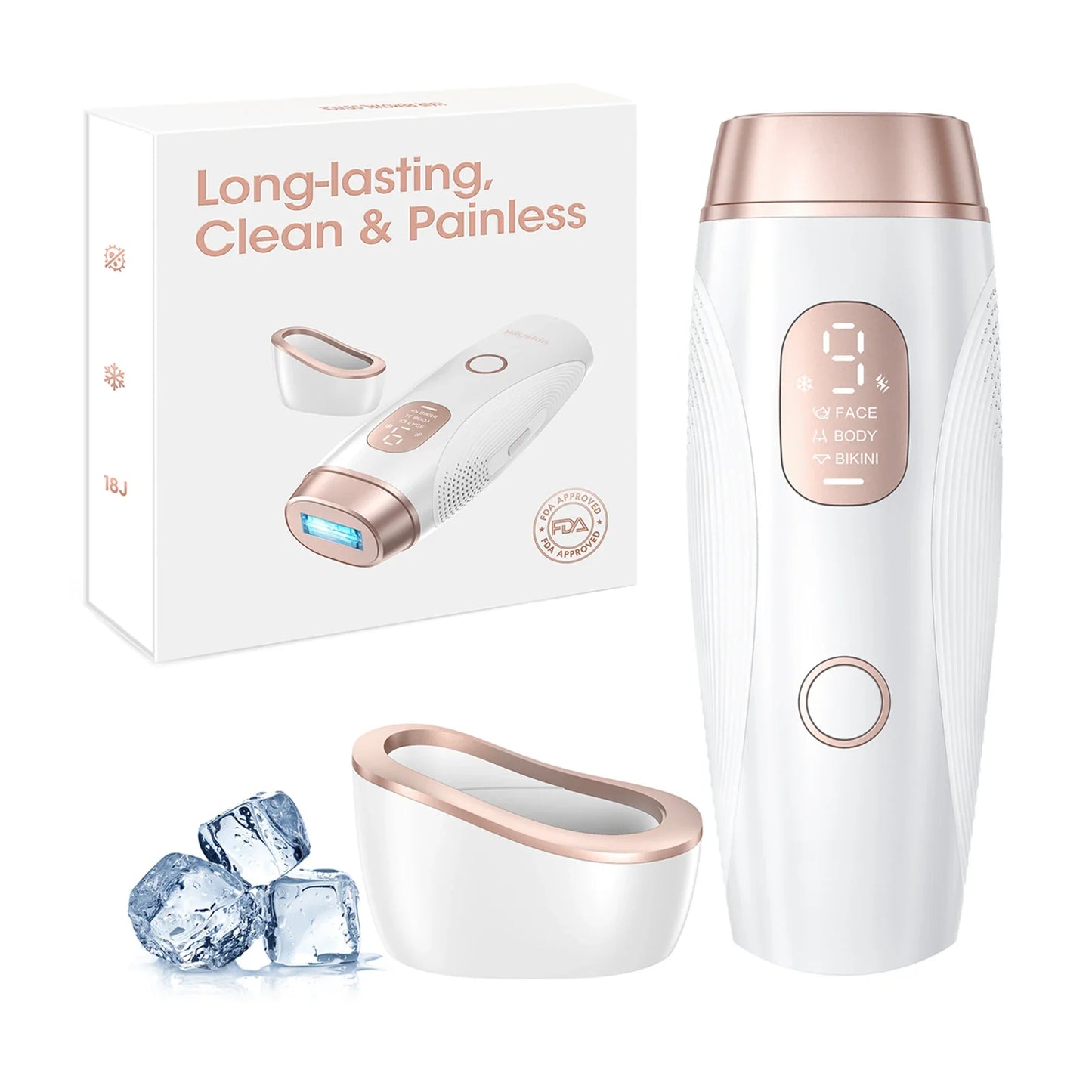 Professional Laser Hair Removal for Women 999900 Flash Cooling Rejuvenation Acne Remove Permanent Bikini Trimmer IPL Depilator