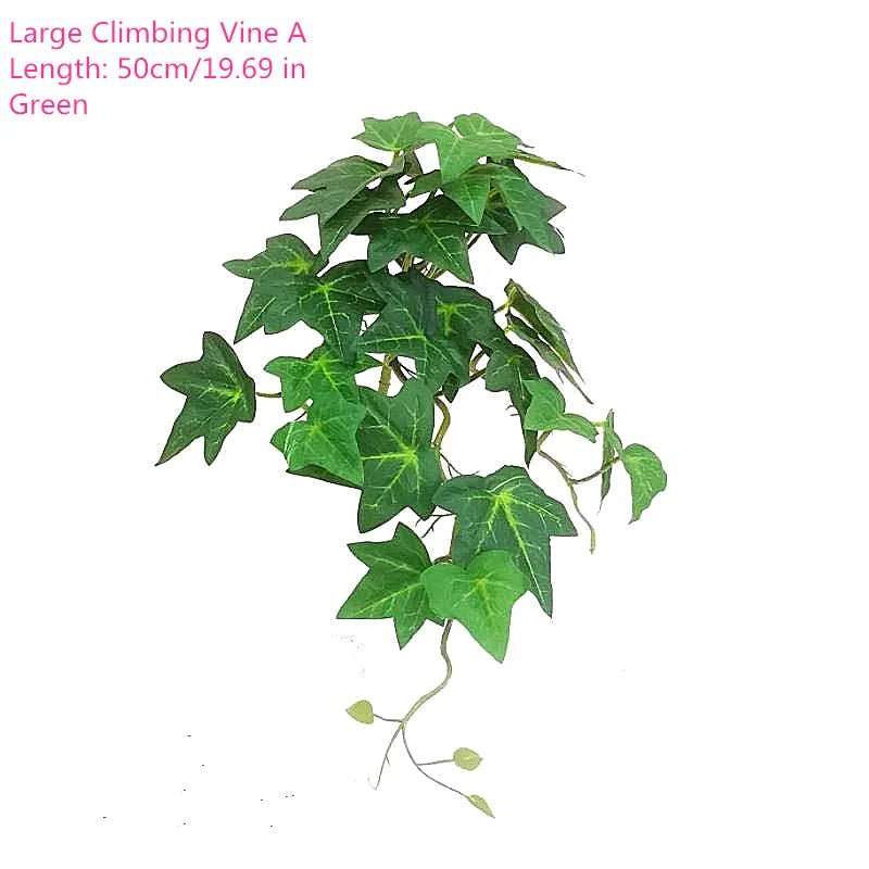 50-100CM Artificial Vine Green Tropical Fake Plants Rattan Autumn Hanging Winding Rattan Garden Balcony Home Decor Accessories