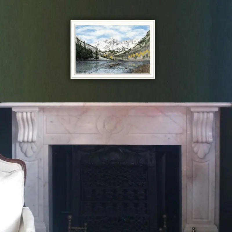 White Framed Wall Art for Living Room Bedroom Wall