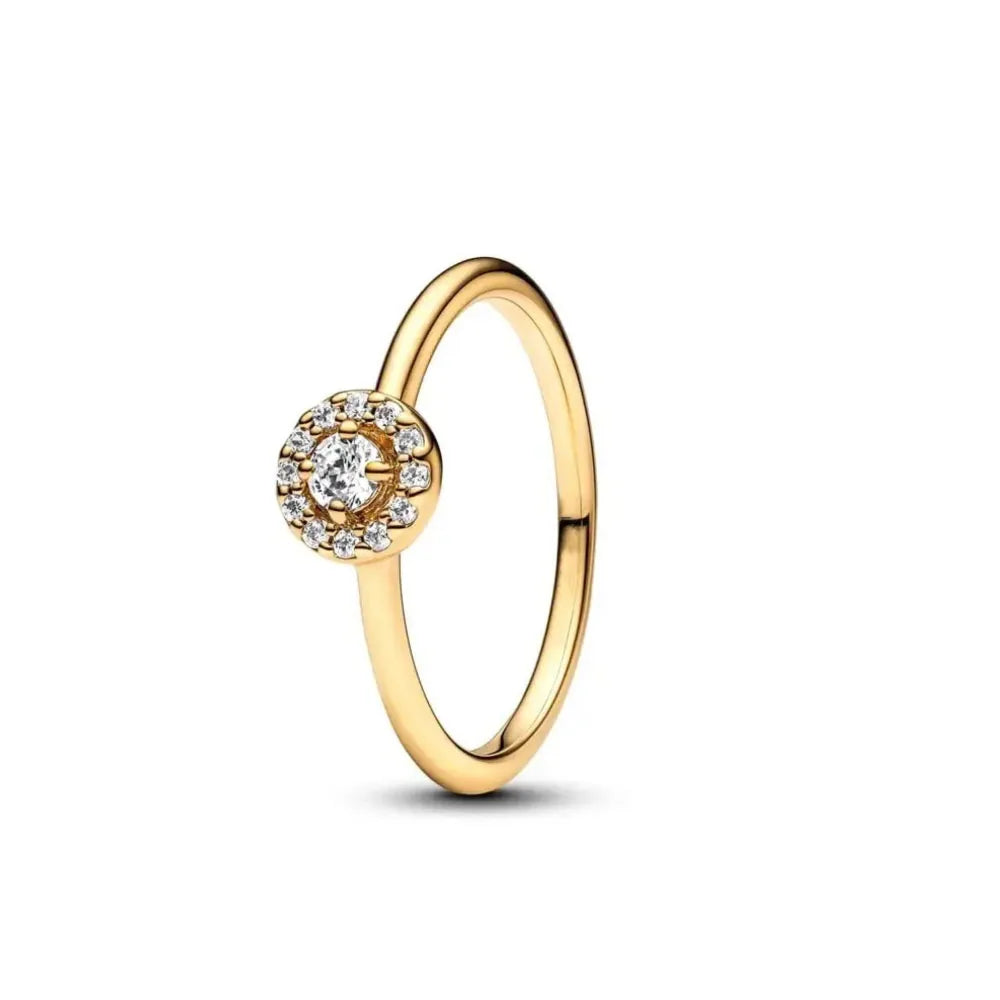 Gold Color Sun Heart Bow Size 6 7 8 9 Ring Rings for Trenday Women