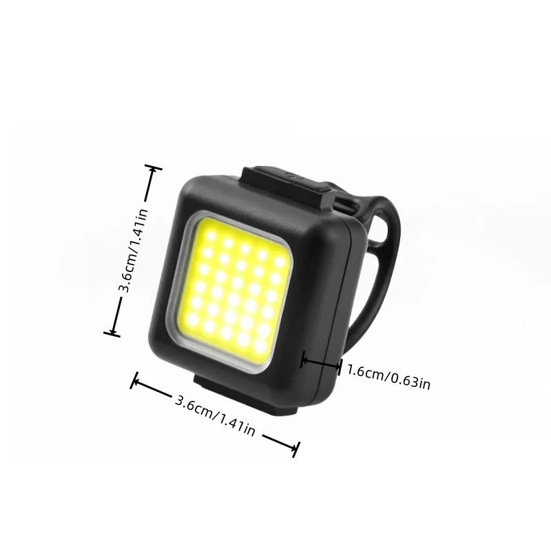 2Pcs Mini Mountain Lights Multi-Functional Strong Light Bicycle Front Light Tail Light Outdoor Backpack Clip Light Bicycle Flashlight