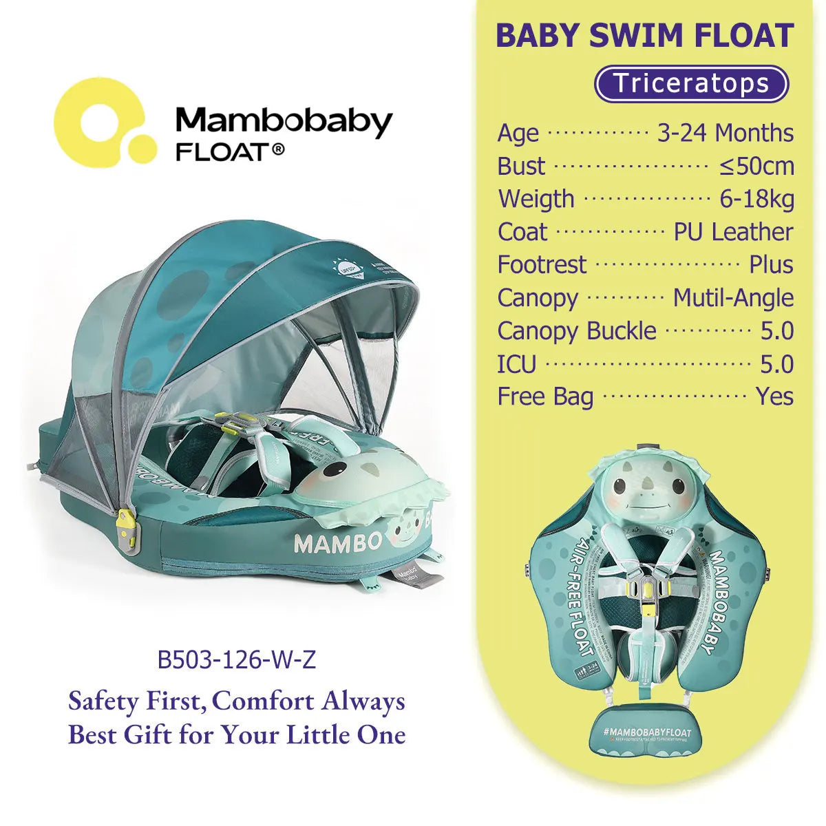 Mambobaby Baby Pool Float Vip 5 Dropshipping Blackproof Pool Mat For Infant Non-Inflatable Natation Buoy With Parasol Beach Toys