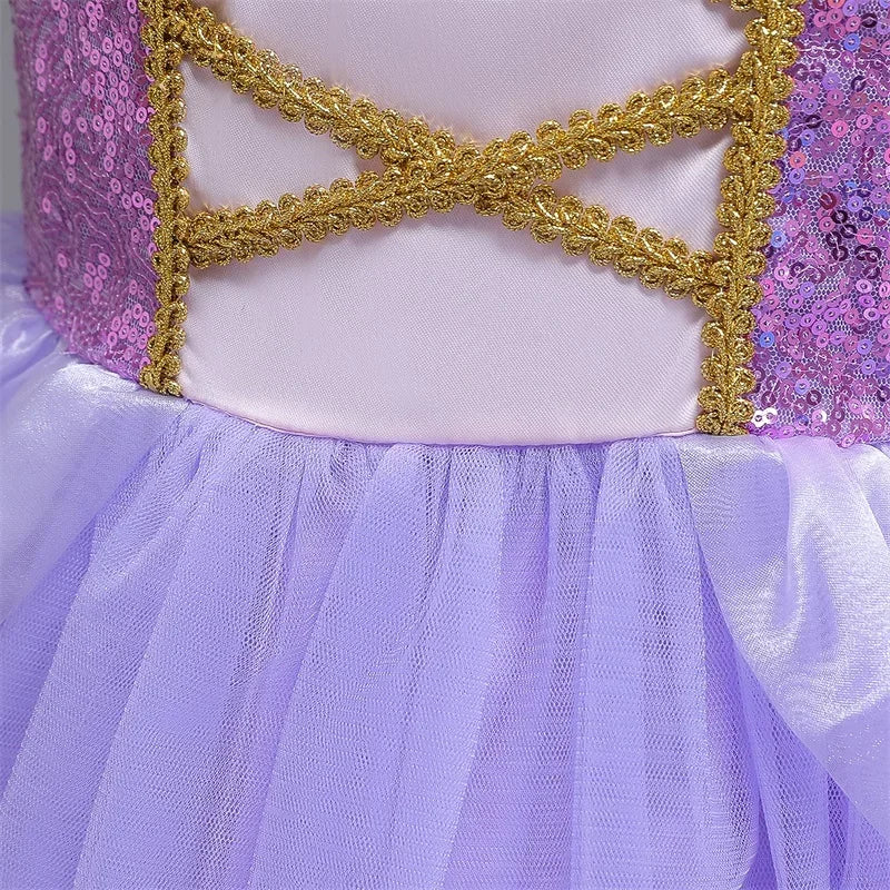 Cinderella Belle Costume for Girls Halloween Disguise Cosplay Rapunzel Princess Dress Baby Christmas Birthday Party Kids Clothes