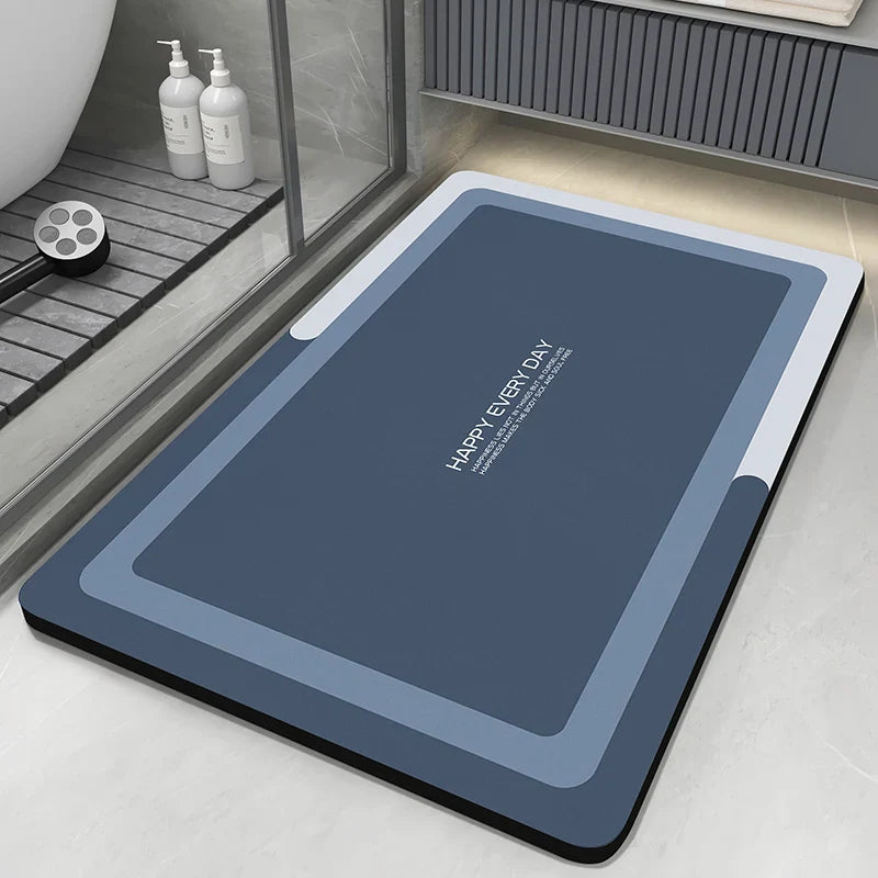 Bath Mats Bathroom  Anti Slip Floor Mat Quick Dry Shower Toilet Rug
