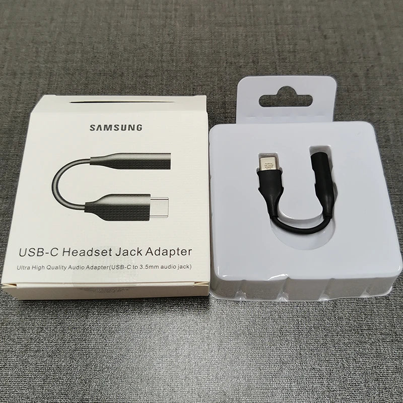For Samsung Type C 3.5 Jack Earphone Cable USB C to 3.5mm AUX Headphones Adapter Galaxy S24 S23 S22 S21 S20 Z Flip Fold 6 5 4 3