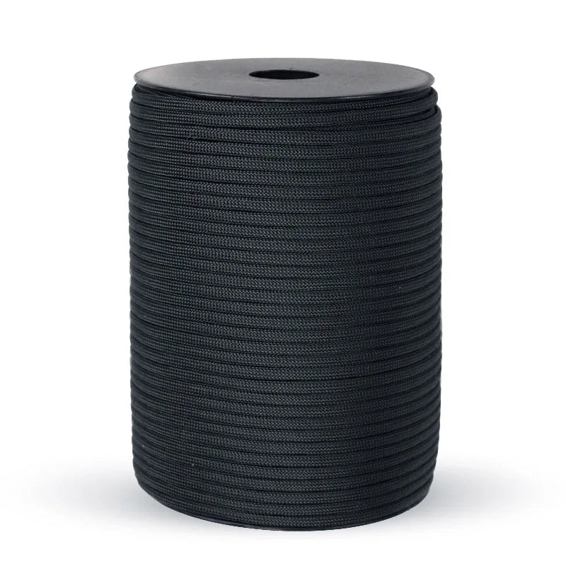 100/50m 550 Military Standard 9-Core Paracord Rope 4mm Outdoor