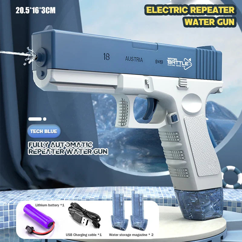 Electric Water Gun Pistol 10M Long Range Portable Guns M416 Children Summer Beach Outdoor Fight Shooting Toys for Boys Kid Games