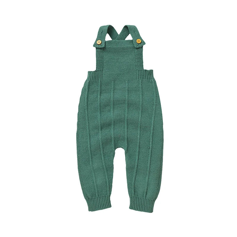 Baby Boy Jumpsuit Baby Girl Solid Knit Sleeveless Bodysuit Newborn Infant Cute Fall Clothes