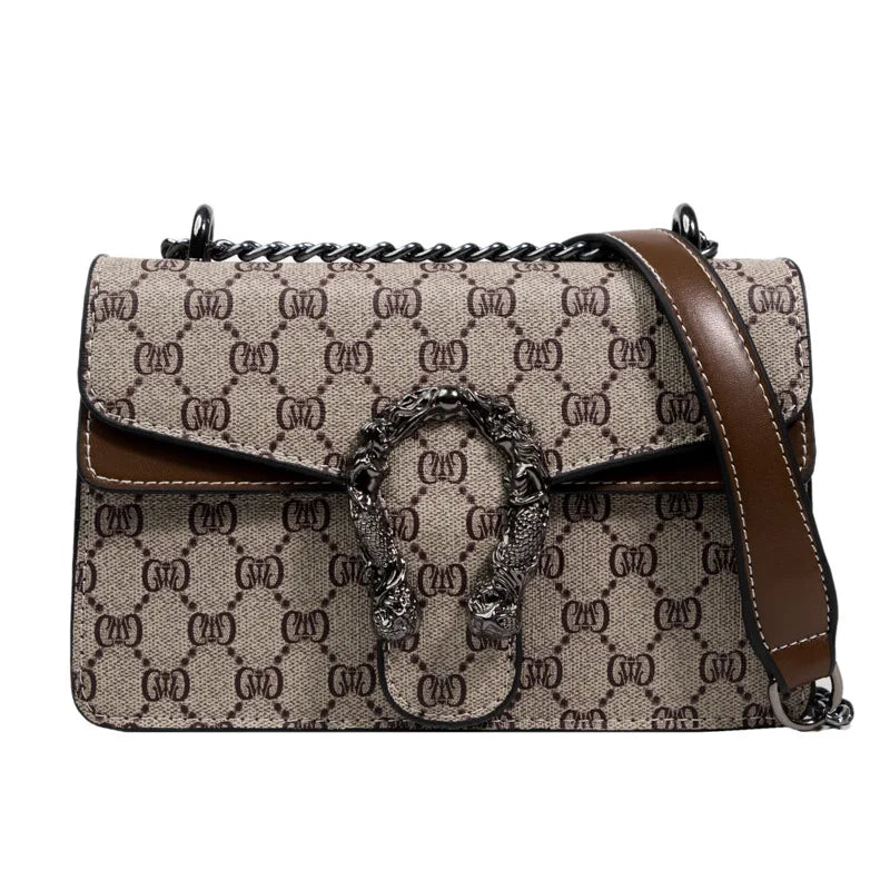 Fashion Popular Women's Bag Trend Brand Retro Chain Shoulder Bag High Quality Ladies Crossbody Bag Designer Luxury Handbag