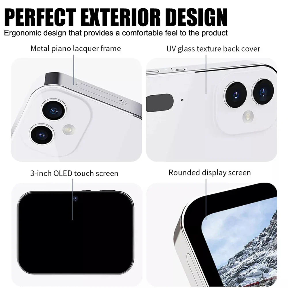 New 4K Digital Camera Night Vision Triple Lens 3Inch HD 64MP Touch Screen Entertainment Digital Camera OTG Transmission 3600mAh