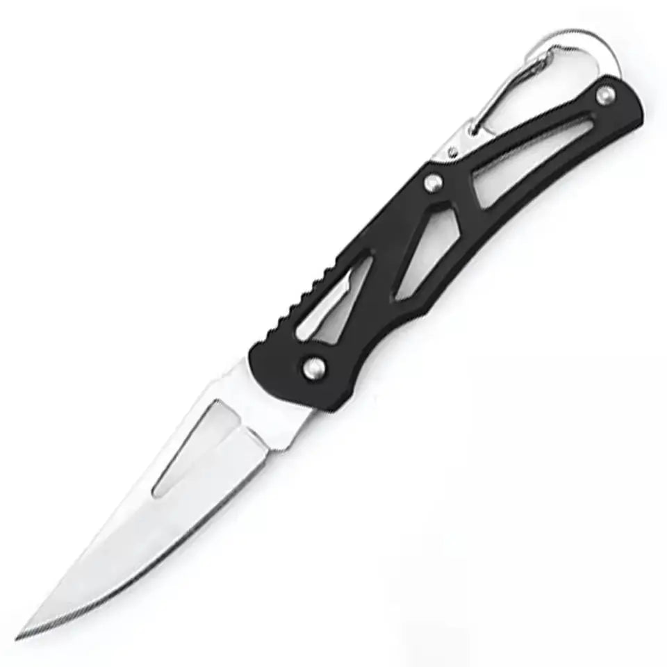 Stainless Steel Sharp Folding Blade Knife Wooden Handle Outdoor Camping Portable Pocket Fruit Cutter Keychain Knife For Survival