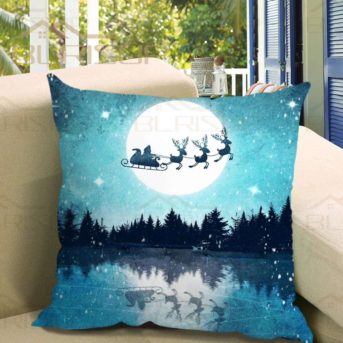 Bedroom Living Room Home Decor Merry Christmas Cushion Cover Pillowcase Christmas Ornament Home New Year Gifts