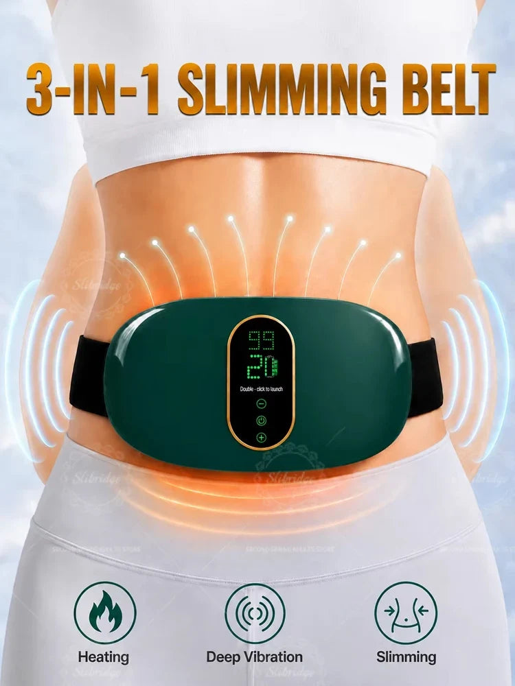 Slimming Belt Massager Electric Vibrating Men's Abdominal Flat Stomach Belly Fat Burning Slimming Belt for Women for the Stomach