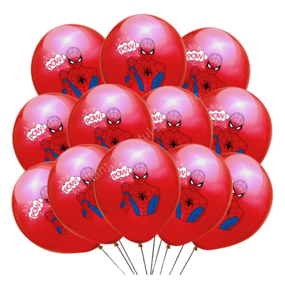 12 Inch Marvel Superhero Latex Balloon Set Avengers Spiderman Hulk  Boys Birthday Party Baby Shower Party Decorations Kid Toys