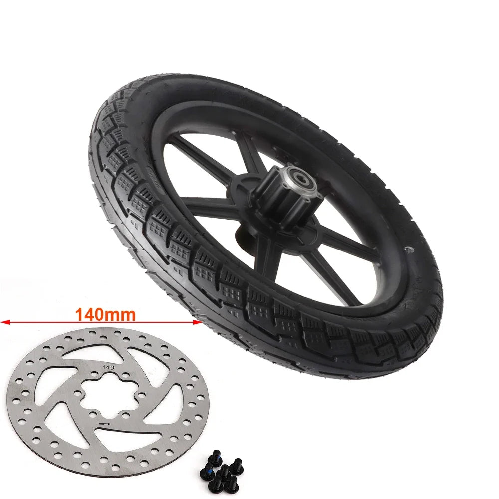 Electric Scooter Bike14 inch Front Wheel 14x2.125 Tyre 140mm/160mm Brake Disc For E-bike Folding Bicycles Motorcycle Accessories