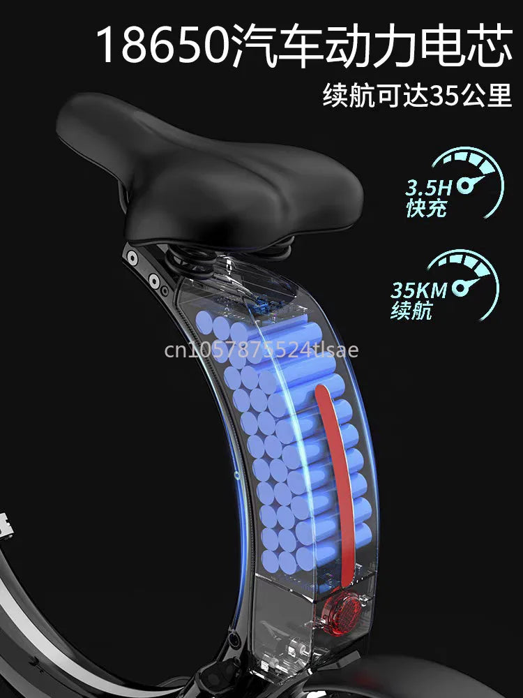 Folding Electric Bicycles Are Small, Ultra-light and Portable, Helping To Drive Battery Cars