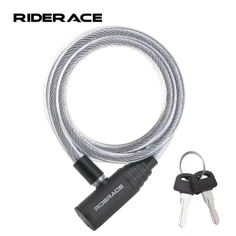 Portable Bike Anti-theft Ring Lock High Security Scooter Electric E-Bike Road Bike Lock Sliver Bicycle Cable Locks