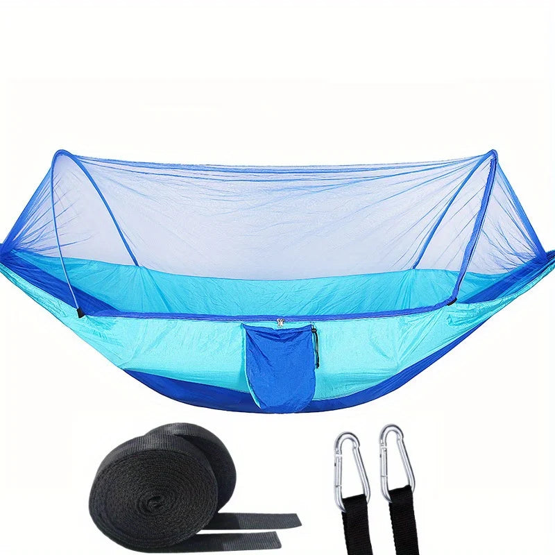 2-In-1 Camping Hammock with Mosquito Net 1.6lbs Ultralight Parachute