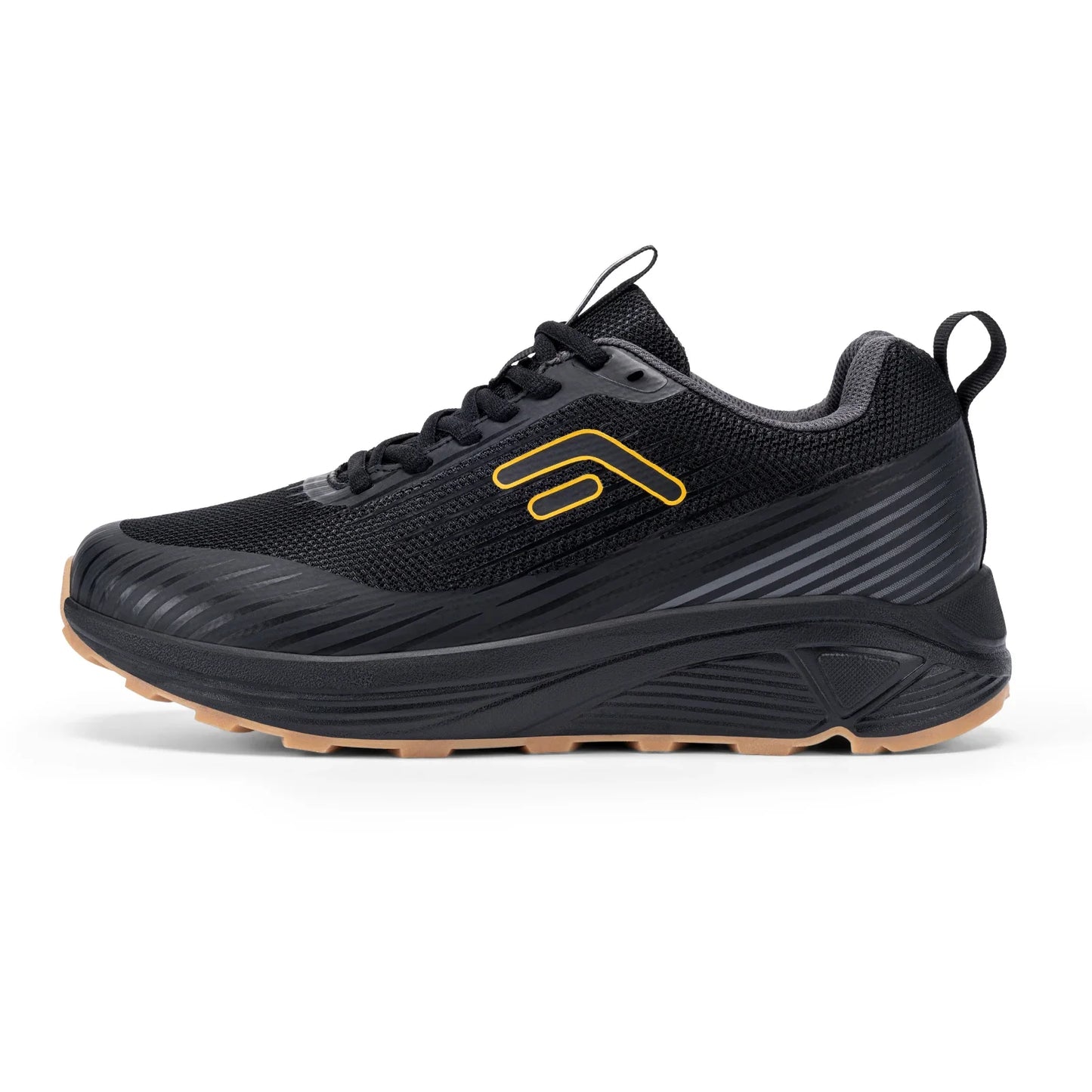 Fittington Men’s Sports Shoes Extra Wide Trail Running Shoes for Men Non-slip Men Sneakers Cushioning Hiking Shoes Support Arch