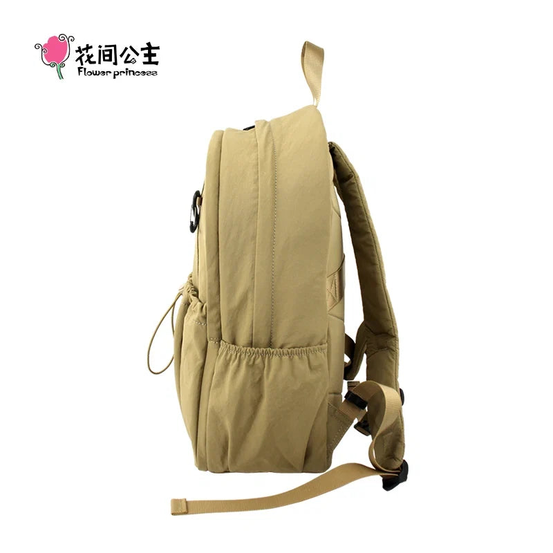 Flower Princess Solar 2025 New Original Women's Backpacks Commuting Travel School Simple Backpack Female Bag for Woman Back Pack