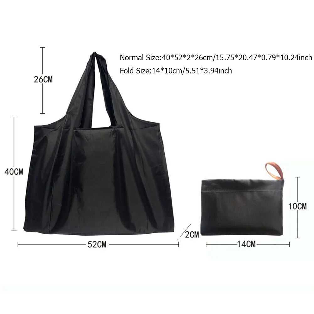 Foldable Large Shopping Storage Bags For Groceries Recyclable Grocery Tote Pouch Eco-Friendly Heavy Duty Washable Shopper Bag