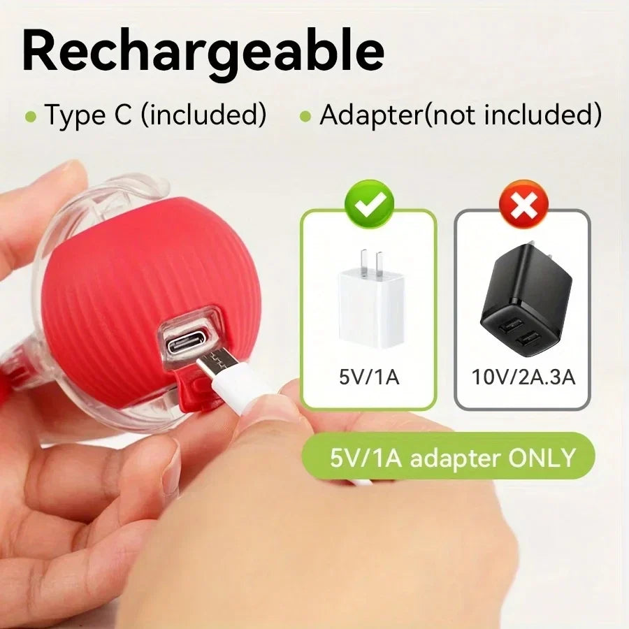 iLMH 1/2 PCS Cat Interactive Ball Toy Automatic Rolling Ball Faux Tail Rechargeable Smart Pet Electric Toy Pet Toy Imitate Mouse