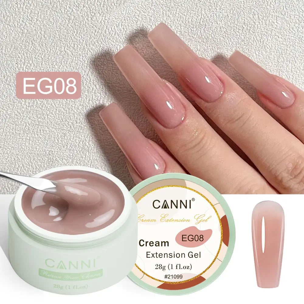 CANNI NEW 28g Cream Extension Gel White Clear French Nail Art DIY For Quick Prolong Nails Finger Form Manicure Tips Tools