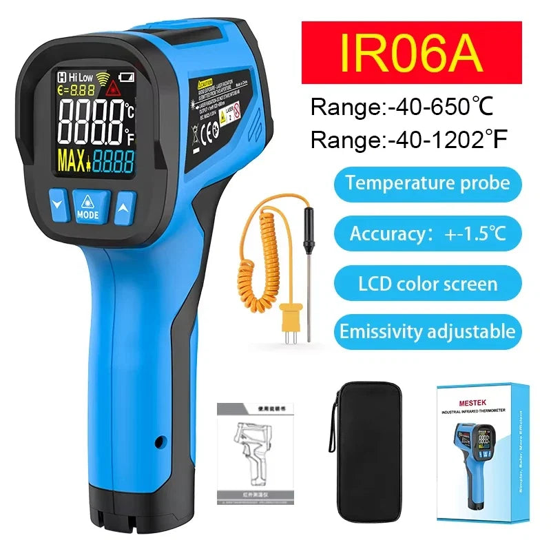 50 to 800 Degree Mestek Digital Infrared Thermometer Laser Temperature