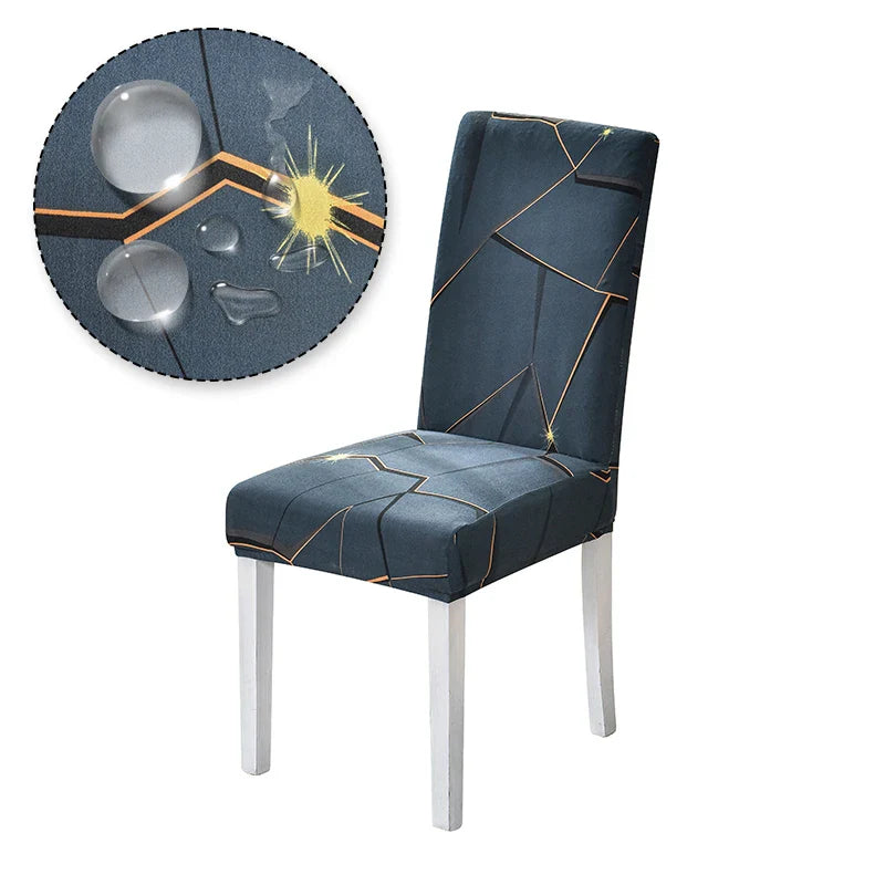 Chair Cover Printed Stretch Anti-dirty Elastic Seat Cover used For Wedding Party Home Kitchen Dining Room office living room