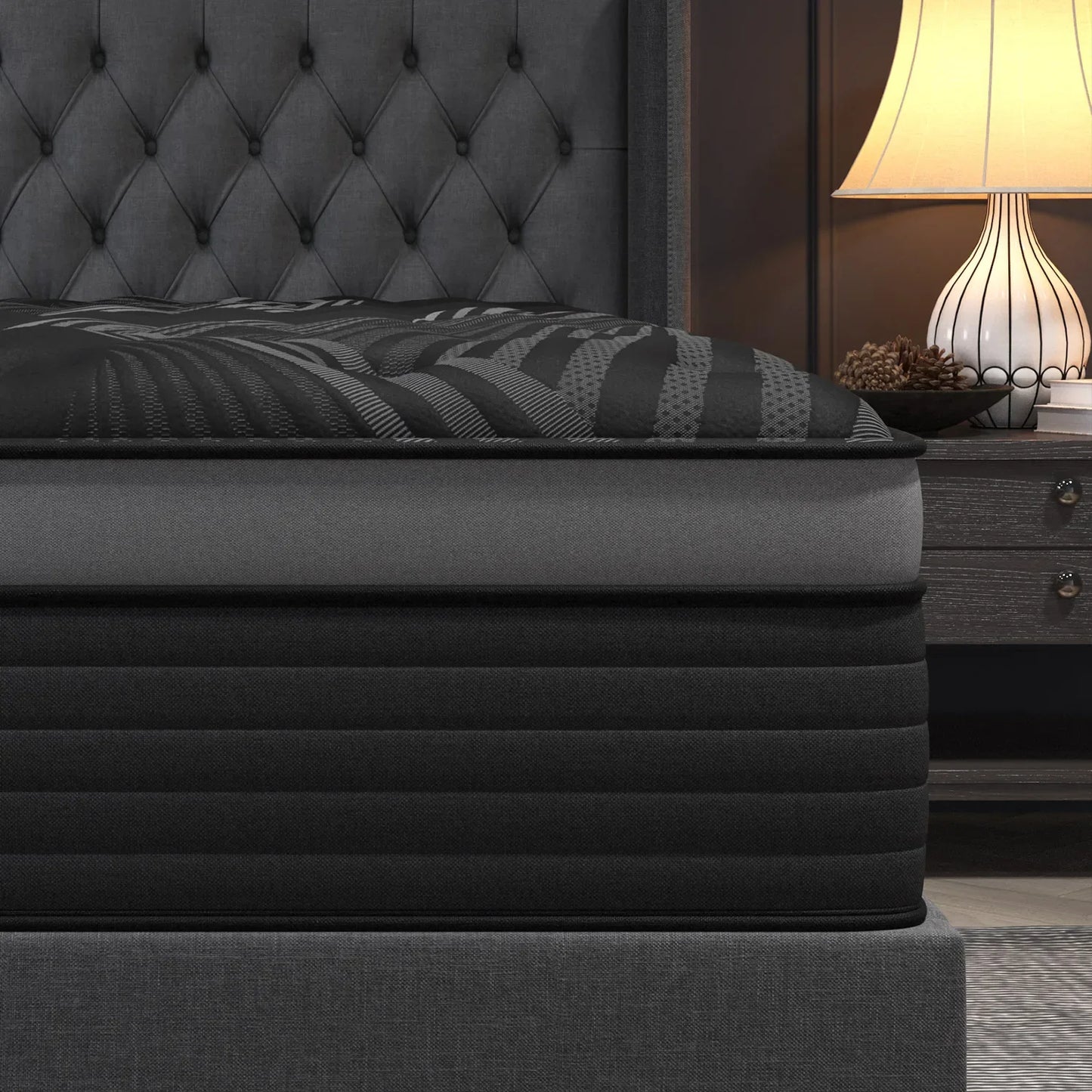 12"14" Gel Memory Foam Hybrid Pocket Spring Mattress Twin Full Queen King Bed Mattress In A Box, Medium Firm Motion Isolation