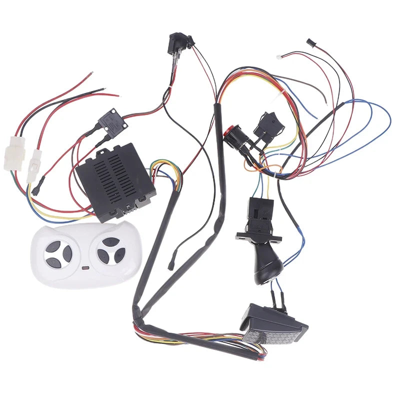 //Children Electric Car DIY Modified Wires And Switch Kit With 2.4G Bluetooth RC And Controller For Baby Electric Car Self-made