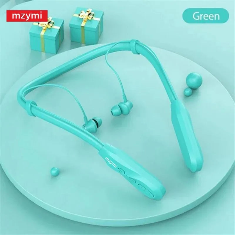 MZYMI I35 Neckband Bluetooth Headphones 200 Hour Play Wireless Earphone 9D Sound Sport Headset Waterproof TWS Earbuds For XIAOMI