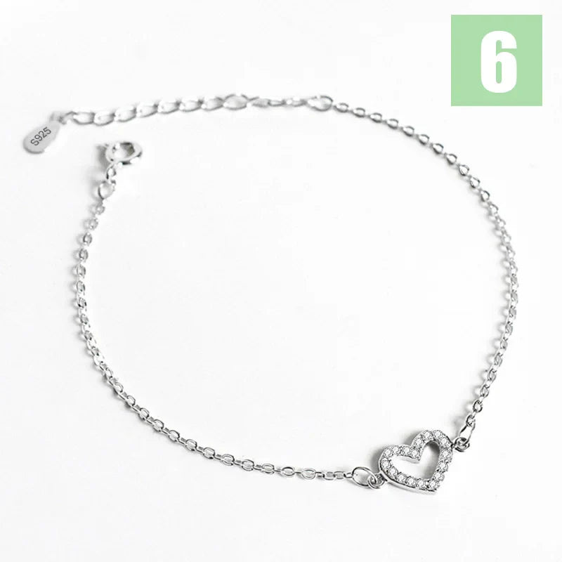 Trusta 100% 925 Sterling Silver Fashion Women's Jewelry Hollow Heart Bracelet 15.5cm For Gift Girl Lady Drop Shipping DS568