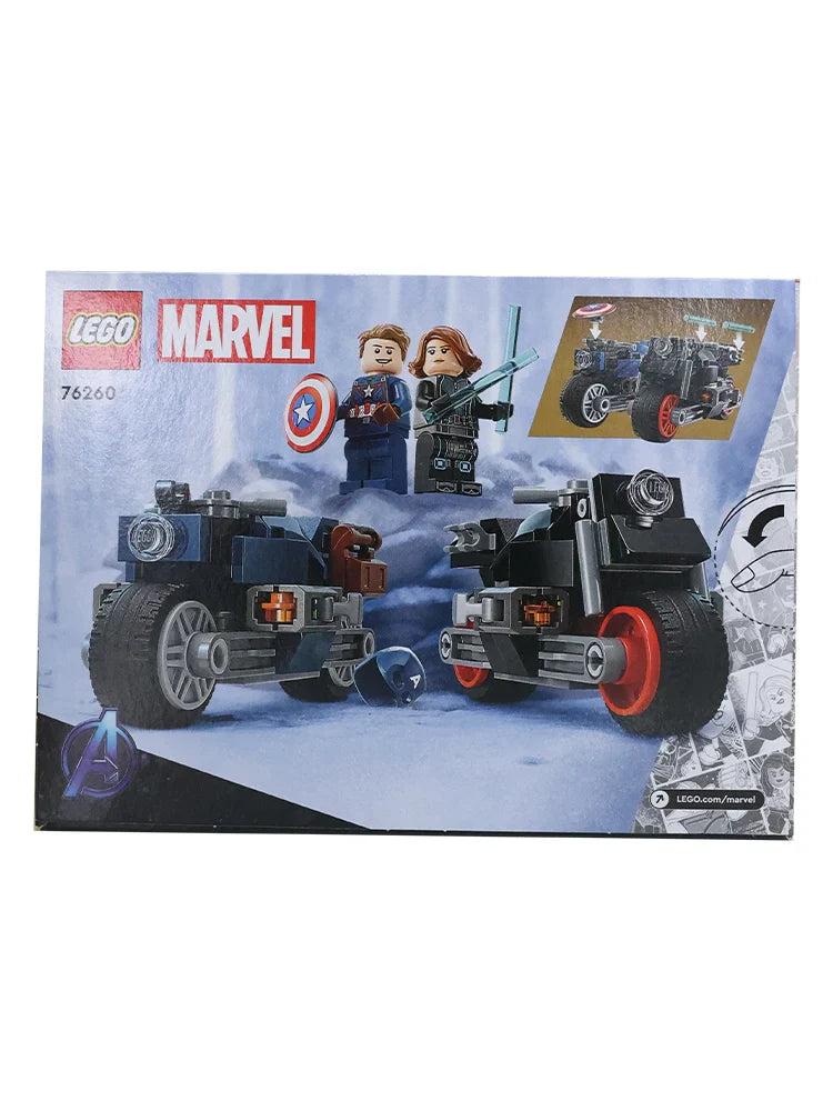 LEGO 76260 Super Heroes Marvel Black Widow and Captain America Touring Toy Blocks