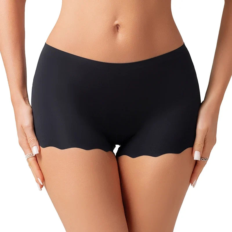 TrowBridge Seamless Leopard Women's Panties Satin Underwear Woman Boxers Breathable Cozy Lingerie Skin-Friendly Female Boyshorts