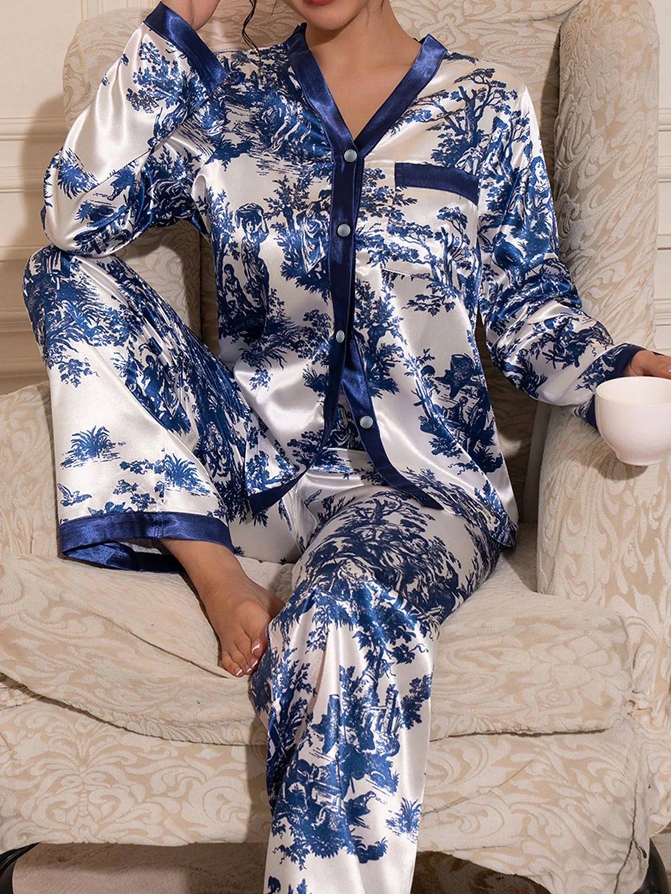 Long Sleeve Pajamas  Woman Pajama Set Big Women's Size Pajamas