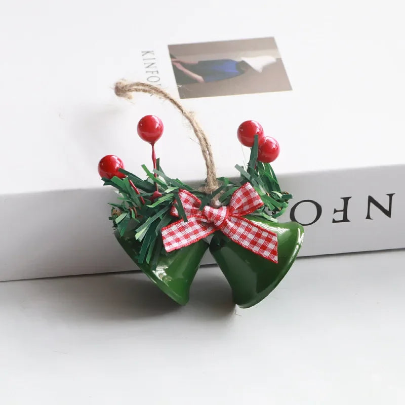 1pc Christmas Bells Christmas Tree Jingle Bells Hanging Pendant Xmas New Year 2024 Ornament Christmas Decoration