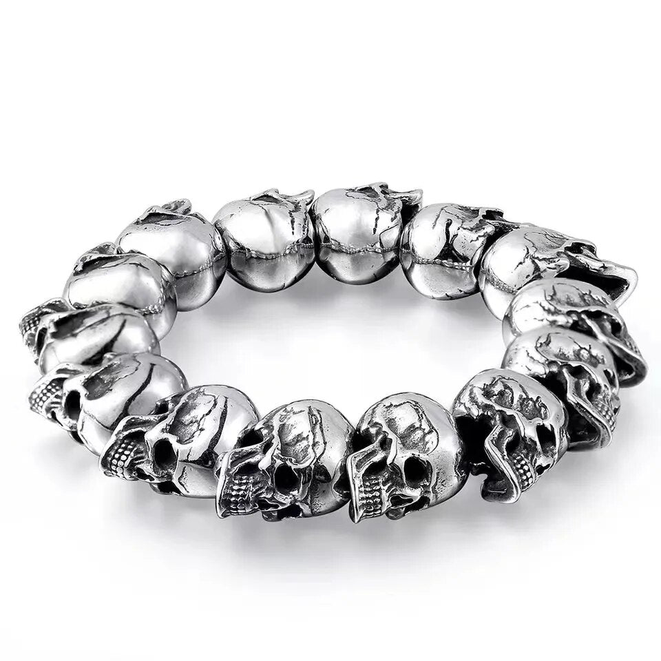Women's Vintage Skull Beaded Skull Bracelets Men\\\\\\'s Bracelets Gothic Jewelry Accessories Gifts