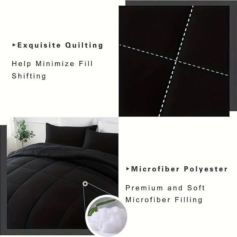 Full Size Bed Comforter Set  2/3 pcs,1 Comforter And 1/2 Pillow Shams
