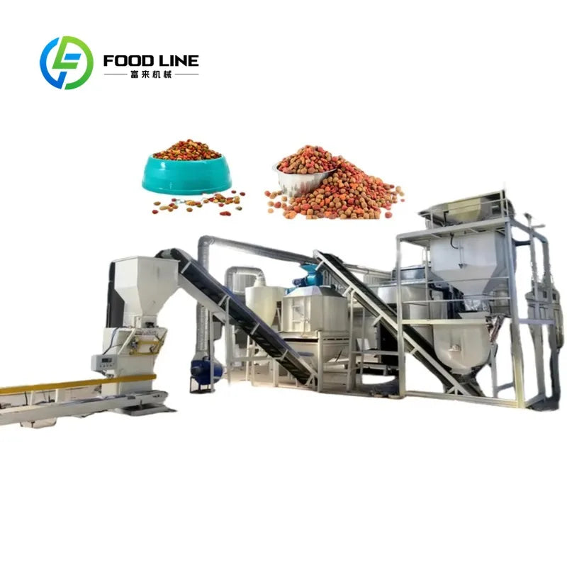 Customized Multifunctional Automatic Dog Cat Food Making Machine Pet Feed Processor