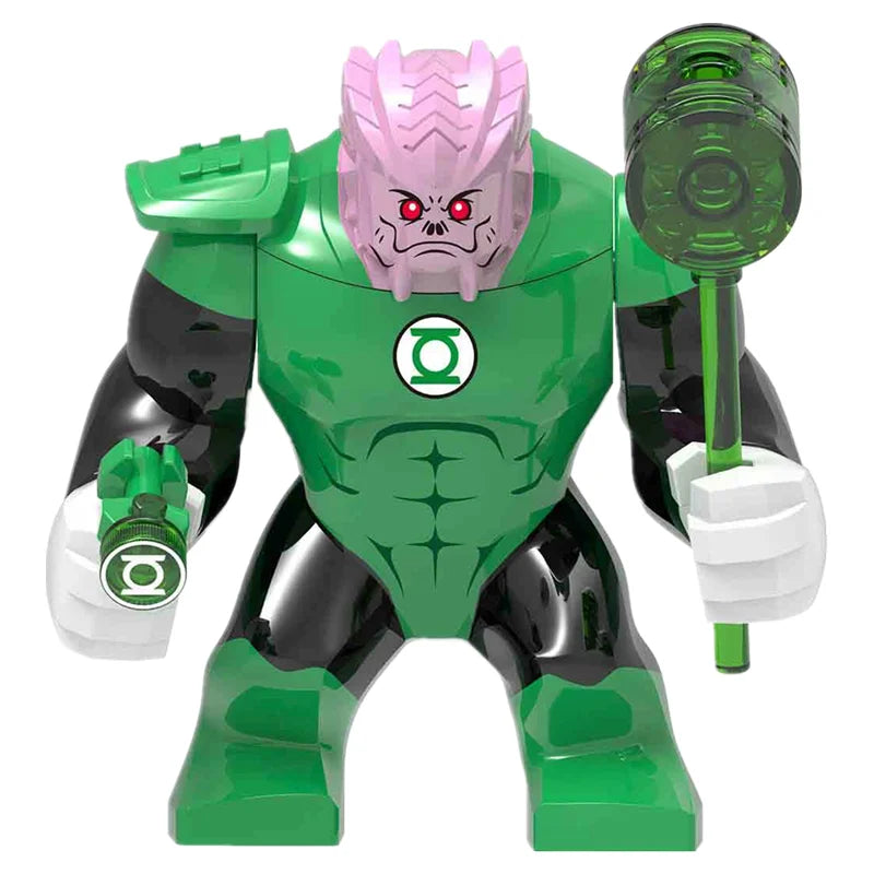 Building Blocks Marvel Transformation Figures Big Goblin Spiderman Iron Man Venom Captain Hawk Deadpool Technic Armor Gift Toys