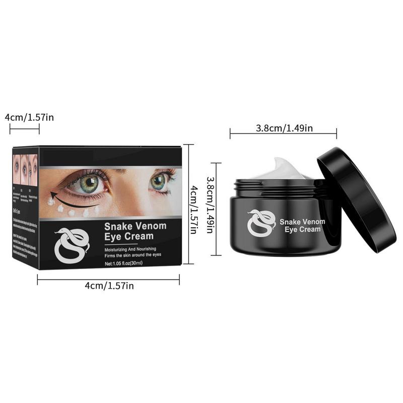 30ml Snake Venom Peptide Eye Cream Deep Moisturizing Nourishing Removal Eye Bags Cream Anti-Puffiness Eye Care for Men Women