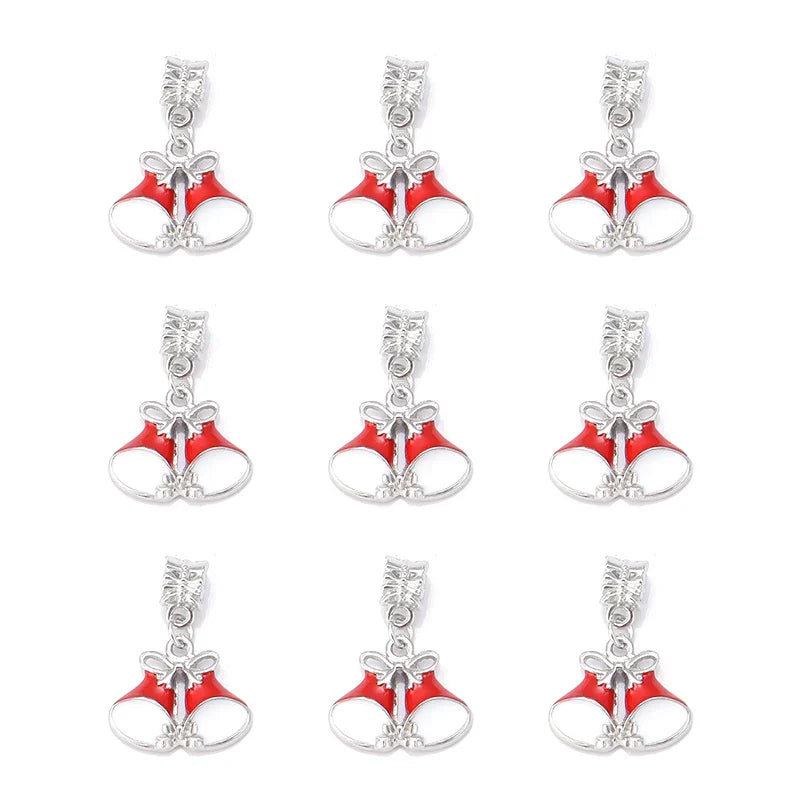 5PC/Lot Merry Christmas Tree Santa Claus Deer Pendant Charm Unicorn DIY Jewelrys Fit for Bracelet Necklace Making Accessories
