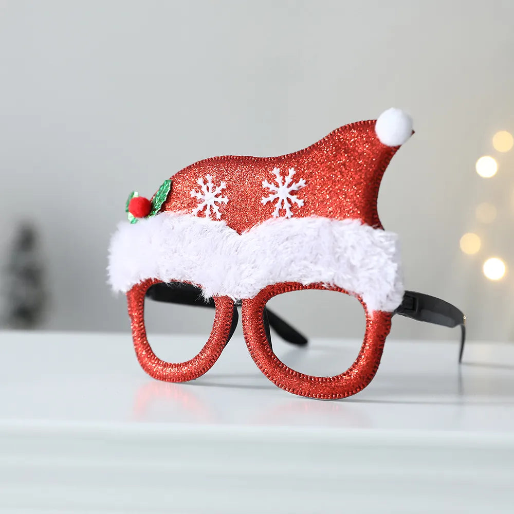 1 Pack Merry Christmas Glasses Santa Claus Snowman Antlers Christmas Tree Christmas Decoration Photo Prop Children New Year Gift